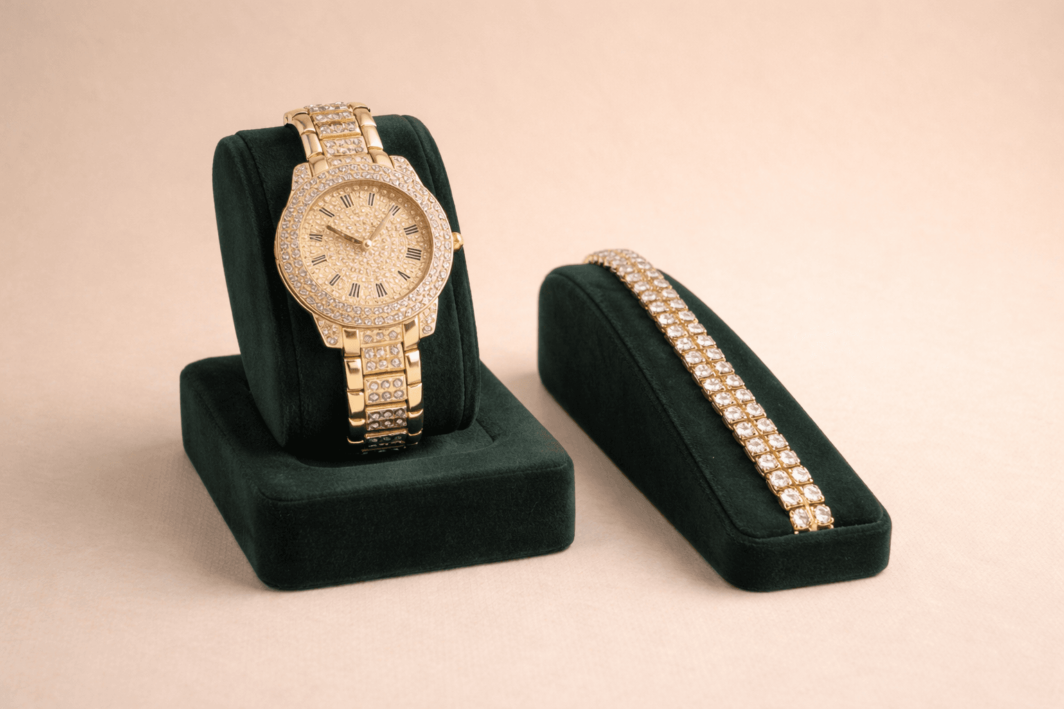 Set Bratara Ceas Diamante